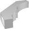 Ekena Millwork 3 1/2-in. W x 18-in. D x 22-in. H Balboa Architectural Grade PVC Knee Brace BRCP035X18X22BOA - alternate 6